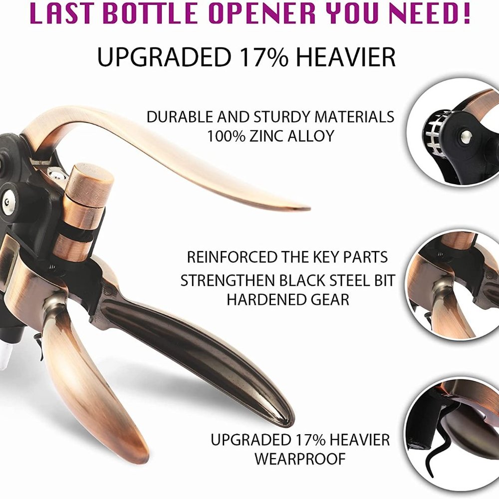 KITESSENSU Wine Bottle Opener Set, Corkscrew Kit w - Picture 3 of 7